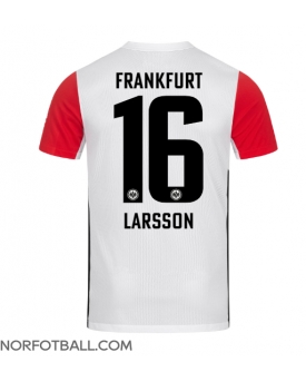Billige Fotballdrakt Eintracht Frankfurt Hugo Larsson #16 Replika Hjemmedrakt 2024-25 Kortermet